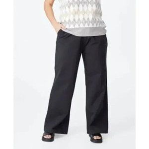 NEW Cotton:On Curve Parker Long Straight Black Pants US 18 EU 50